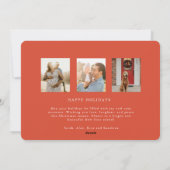 Kerstkaart met vrolijke typografie (Achterkant)