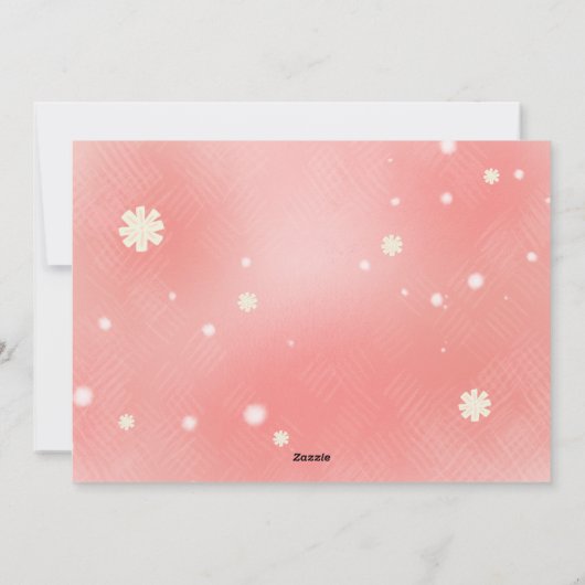 Kerstkaart met warme wensen en warme chocolademelk (Achterkant)