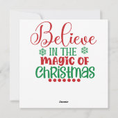 Kerstkaart met waterverf Sint (Achterkant)