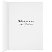 Kerstkaart met Zwarte Labrador en Patrijs (Binnen (Rechts))