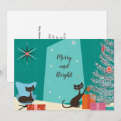 Kerstkaart Mid-Century Design (Voorkant / Achterkant)