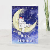 kerstKaart Moon Dreaming Beer Kaart (Voorkant)
