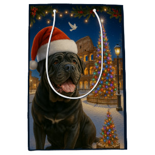 Kerstkaart Napolitaanse Mastiff Medium Cadeauzakje