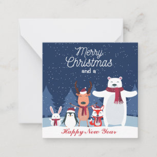 Kerstkaart Notitiekaartje