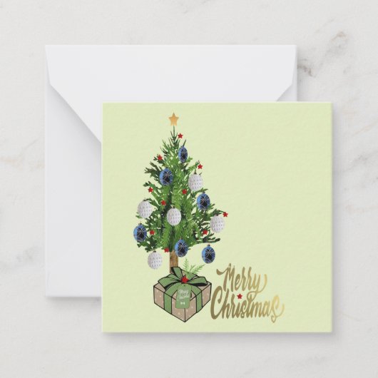 Kerstkaart Notitiekaartje (Voorkant)