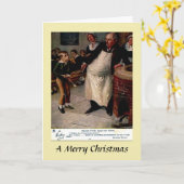 Kerstkaart - Oliver Twist vraagt om meer Kaart (Gele Bloem)