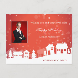 Kerstkaart Onroerend Goed Vakantie Briefkaart