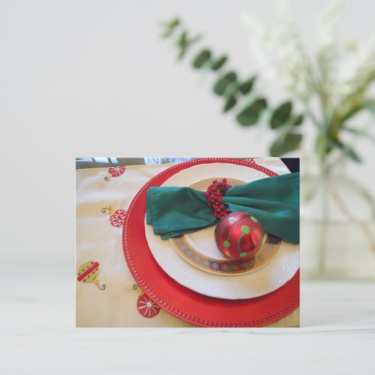 Kerstkaart Open Huis Feestdagenkaart (Staand voorkant)