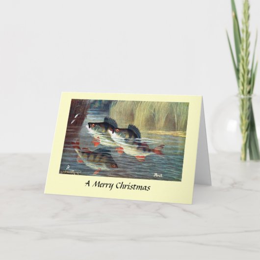 KerstKaart - Perch Feestdagen Kaart (Voorkant)