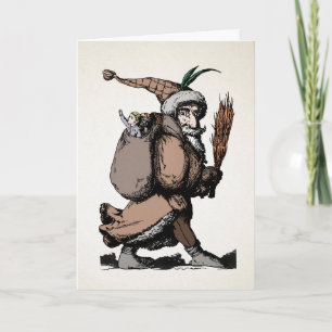 kerstkaart Pere Fouettard Feestdagen Kaart