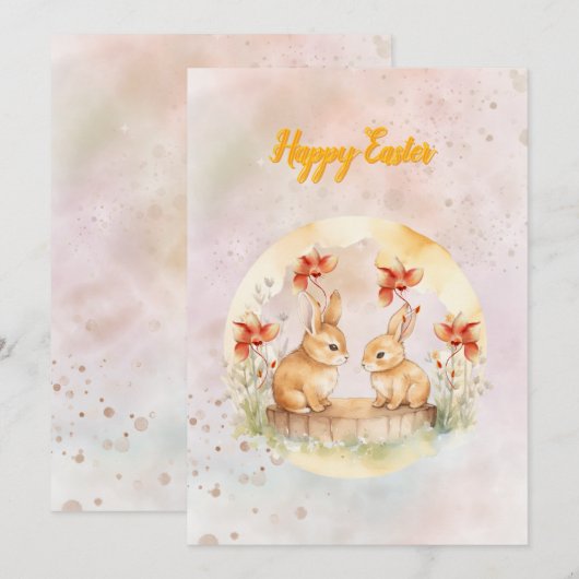 Kerstkaart plat (Voorkant / Achterkant)