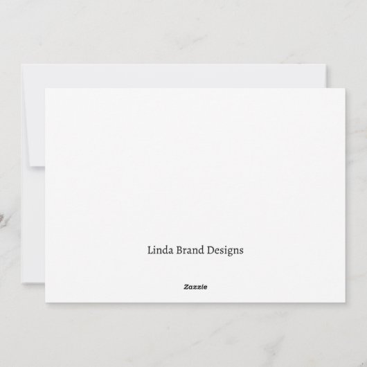 Kerstkaart plat (Achterkant)