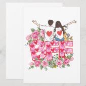 Kerstkaart plat (Voorkant / Achterkant)