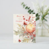 Kerstkaart plat (Staand voorkant)