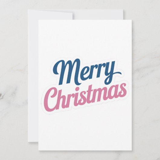 Kerstkaart Plat Kerstwenskaart (Voorkant)