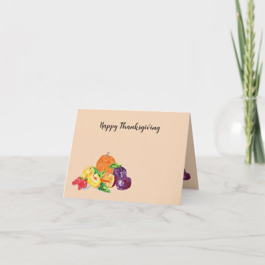 Kerstkaart: Prettig Thanksgiving Feestdagen Kaart (Voorkant)