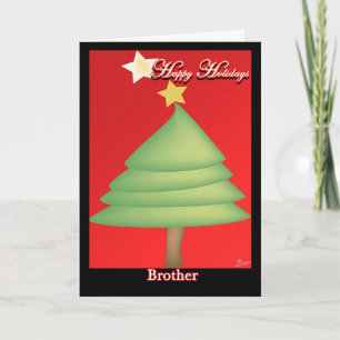 kerstkaart - Prettige feestdagen Broeder Bedankkaart