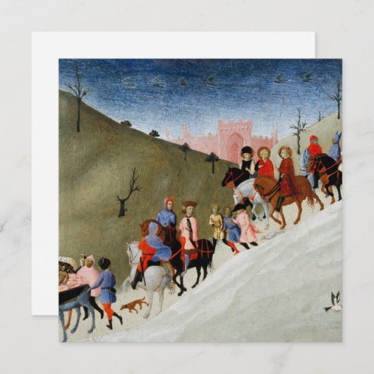 Kerstkaart reis van de wijzen (Voorkant / Achterkant)