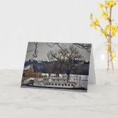 "Kerstkaart 'Rivierboot Haven van St. Paul'" Kaart (Gele Bloem)