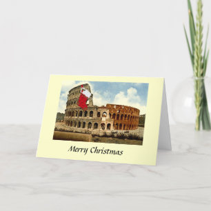 Kerstkaart - Rome, het Colosseum Feestdagen Kaart