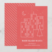 Kerstkaart - Rood (Voorkant / Achterkant)