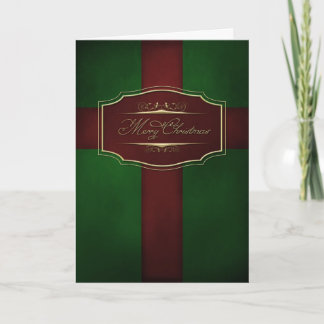 kerstKaart rood en groen Feestdagen Kaart