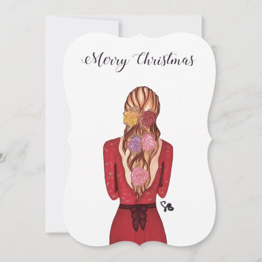 kerstkaart - Rozen (Voorkant)