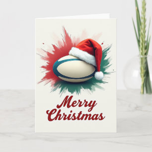 Kerstkaart Rugby Kaart
