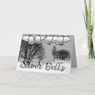 kerstKaart Silver Bells Feestdagen Kaart
