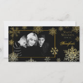 Kerstkaart - Sneeuwvlokken (Voorkant)