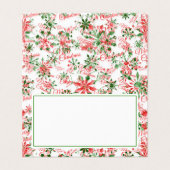 kerstkaart | Snowflakes Kaart (Buitenkant ongevouwen)