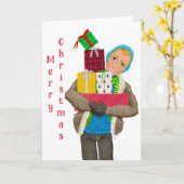 Kerstkaart "Speciale Levering voor Haar" Kaart (Gele Bloem)