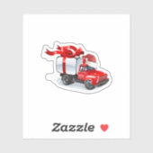 kerstkaart sticker (Vel)