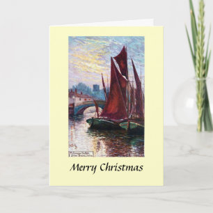 kerstkaart - Stoke Bridge, Ipswich, Suffolk Feestdagen Kaart