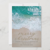 Kerstkaart Strand Kust (Voorkant)