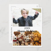 kerstkaart Teddy Bears Briefkaart - HAMbWG (Voorkant / Achterkant)