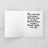 Kerstkaart uit 1926 feestdagen kaart (Binnen)