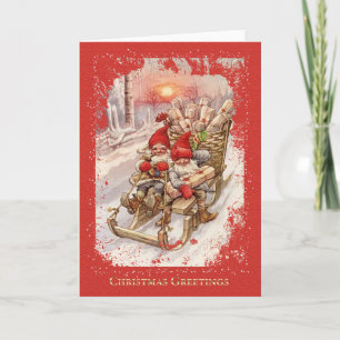 Kerstkaart uit de oude doos kaart
