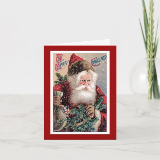 Kerstkaart uit het verleden - Prettig Kerstfeest Feestdagen Kaart (Voorkant)