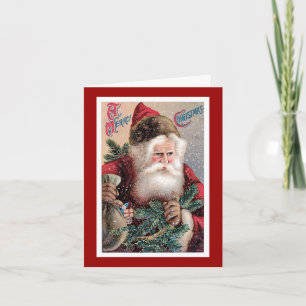 Kerstkaart uit het verleden - Prettig Kerstfeest Feestdagen Kaart