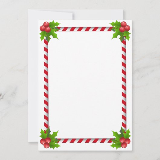 KERSTKAART UITNODIGEN KAART (Achterkant)