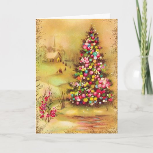 Kerstkaart, uw handtekening met gedicht feestdagen kaart (Voorkant)