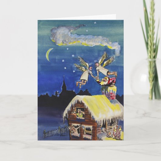 Kerstkaart van 1940 feestdagen kaart (Voorkant)