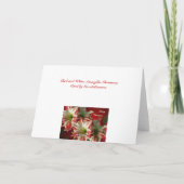 Kerstkaart van Amaryllis Feestdagen Kaart (Achterkant)