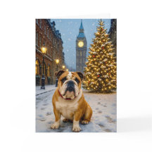 Kerstkaart van Bulldog