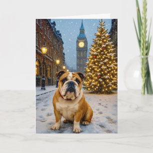 Kerstkaart van Bulldog Feestdagen Kaart