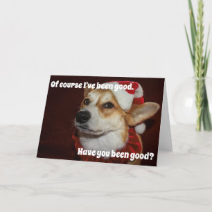 Kerstkaart van Corgi Kaart