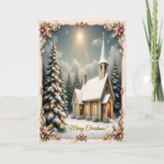 Kerstkaart van de Christelijke Kerk Feestdagen Kaart