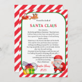 Kerstkaart van de Kerstman Kaart (Voorkant / Achterkant)