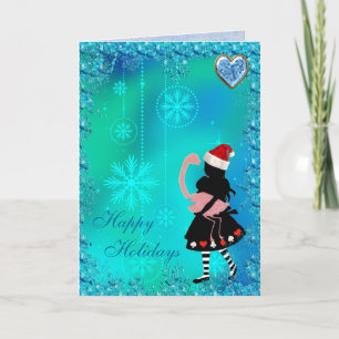 Kerstkaart van de Lovertjes van Alice & van de Feestdagen Kaart